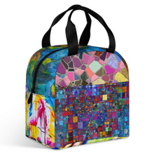 Lade das Bild in den Galerie-Viewer, Multi-Image-Druck Große Lunchtasche Kühltasche Isoliertasche Lunchbag Thermotasche mit Reißverschluss mit Fotos Muster Text Logo selbst gestalten und bedrucken