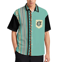 Lade das Bild in den Galerie-Viewer, Multi-Image-Druck Herren Hemd Kurzarmhemd Businesshemd mit Brusttasche B339 mit Fotos Muster Text Logo selbst gestalten und bedrucken