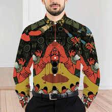 Lade das Bild in den Galerie-Viewer, Multi-Image-Druck Herren / Männer Langarmhemd Basic Long Sleeve Shirt mit All Over Print 3M38 mit Fotos Muster Text Logo selbst gestalten und bedrucken