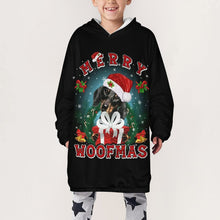 Lade das Bild in den Galerie-Viewer, Multi-Image-Druck Kapuzensweatshirt Jugend Blanket Hoodie Jungen Sweatshirt Kapuzenpullover B412 mit Fotos Muster Text Logo selbst gestalten und bedrucken