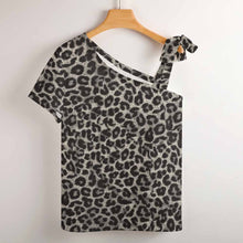 Lade das Bild in den Galerie-Viewer, Multi-Image-Druck Kurzarmbluse Short Sleeve ZT mit Schleife Träger TSHIRT mit Foto Text Muster selbst gestalten und bedrucken