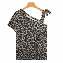 Lade das Bild in den Galerie-Viewer, Multi-Image-Druck Kurzarmbluse Short Sleeve ZT mit Schleife Träger TSHIRT mit Foto Text Muster selbst gestalten und bedrucken