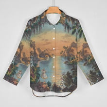 Lade das Bild in den Galerie-Viewer, Multi-Image-Druck Langarmhemd Langarmbluse Shirt AY008 mit Fotos Muster Text Logo selbst gestalten und bedrucken