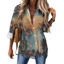 Lade das Bild in den Galerie-Viewer, Multi-Image-Druck Langarmhemd Langarmbluse Shirt AY008 mit Fotos Muster Text Logo selbst gestalten und bedrucken