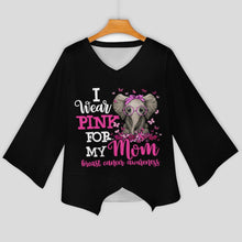 Lade das Bild in den Galerie-Viewer, Multi-Image-Druck Langarmshirt V-Ausschnitt Damen Bluse Lose Shirt NZ2205294 mit Fotos Muster Text Logo selbst gestalten und bedrucken