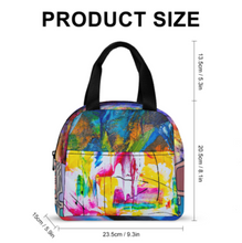 Lade das Bild in den Galerie-Viewer, Multi-Image-Druck Lunchtasche Kühltasche Isoliertasche Lunchbag Thermotasche mit Reißverschluss mit Fotos Muster Text Logo selbst gestalten und bedrucken