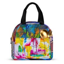 Lade das Bild in den Galerie-Viewer, Multi-Image-Druck Lunchtasche Kühltasche Isoliertasche Lunchbag Thermotasche mit Reißverschluss mit Fotos Muster Text Logo selbst gestalten und bedrucken