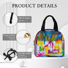 Lade das Bild in den Galerie-Viewer, Multi-Image-Druck Lunchtasche Kühltasche Isoliertasche Lunchbag Thermotasche mit Reißverschluss mit Fotos Muster Text Logo selbst gestalten und bedrucken