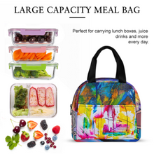 Lade das Bild in den Galerie-Viewer, Multi-Image-Druck Lunchtasche Kühltasche Isoliertasche Lunchbag Thermotasche mit Reißverschluss mit Fotos Muster Text Logo selbst gestalten und bedrucken