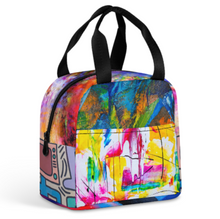 Lade das Bild in den Galerie-Viewer, Multi-Image-Druck Lunchtasche Kühltasche Isoliertasche Lunchbag Thermotasche mit Reißverschluss mit Fotos Muster Text Logo selbst gestalten und bedrucken