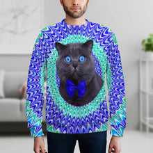Lade das Bild in den Galerie-Viewer, Multi-Image-Druck Männer / Herren Voll Print Sweatshirt Pullover mit Rundhalsausschnitt & Raglan-Ärmeln mit Fotos Muster Text Logo selbst gestalten und bedrucken