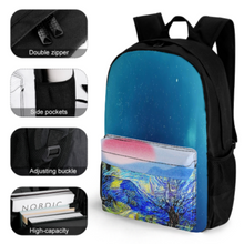 Lade das Bild in den Galerie-Viewer, Multi-Image-Druck Rucksack Schulrucksack Businessrucksack Reiserucksack Sportrucksack mit Taschen mit Fotos Muster Text Logo selbst gestalten und bedrucken
