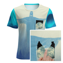 Lade das Bild in den Galerie-Viewer, Multi-Image-Druck Rundhalsshirt Kurzarm T-Shirt TSHIRT mit Brusttasche NTREV2 für Herren mit Fotos Muster Text Logo selbst gestalten und bedrucken