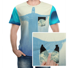 Lade das Bild in den Galerie-Viewer, Multi-Image-Druck Rundhalsshirt Kurzarm T-Shirt TSHIRT mit Brusttasche NTREV2 für Herren mit Fotos Muster Text Logo selbst gestalten und bedrucken