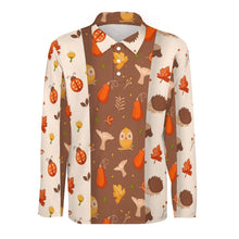 Lade das Bild in den Galerie-Viewer, Multi-Image-Druck Sport Langarm Polo Shirt Hemd Langarmhemd Businesshemd SDS008 Herren / Männer mit Fotos Muster Text Logo selbst gestalten und bedrucken