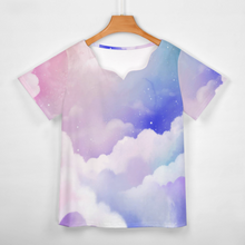 Lade das Bild in den Galerie-Viewer, Multi-Image-Druck Vollprint Tshirt Damen mit wellenförmigem Ausschnitt BBT mit Foto Muster Text Logo selbst gestalten und bedrucken