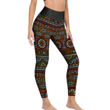 Lade das Bild in den Galerie-Viewer, Multi-Image-Druck Wabenmuster Yoga Hose Lang Legging YJ050 mit Fotos Muster Text Logo selbst gestalten und bedrucken