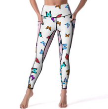 Lade das Bild in den Galerie-Viewer, Multi-Image-Druck Yoga Hose Sport Leggings Sporthose Fitnesshose CE003 mit Fotos Muster Text Logo selbst gestalten und bedrucken