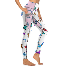 Lade das Bild in den Galerie-Viewer, Multi-Image-Druck Yoga Hose Sport Leggings Sporthose Fitnesshose CE003 mit Fotos Muster Text Logo selbst gestalten und bedrucken