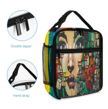 Lade das Bild in den Galerie-Viewer, Multi-Image-Druck isolierte Kühltasche Lunch Tasche Lunchbag Wiederverwendbare Thermo-Tragetasche mit Fotos Muster Text Logo selbst gestalten und bedrucken