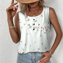 Lade das Bild in den Galerie-Viewer, Multi Image Druck Ärmelloses TShirt BCT Damen mit Foto Muster Text Logo selbst gestalten und bedrucken