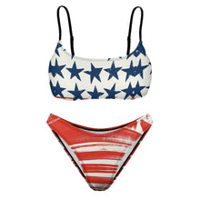 Lade das Bild in den Galerie-Viewer, Multi Images Druck Push-Up Bustier Bikini Set 2 tlg. S100D55 Damen mit Foto Muster Text Logo selbst gestalten und bedrucken