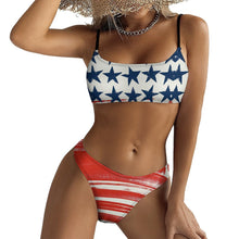 Lade das Bild in den Galerie-Viewer, Multi Images Druck Push-Up Bustier Bikini Set 2 tlg. S100D55 Damen mit Foto Muster Text Logo selbst gestalten und bedrucken