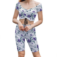 Lade das Bild in den Galerie-Viewer, Nachhaltiges Yoga Set Y03 Yoga Top & Yoga Leggings Damen / Frauen selbst gestalten und bedrucken