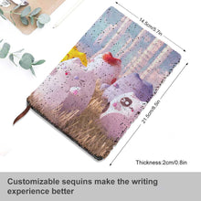 Lade das Bild in den Galerie-Viewer, Notizbuch Cover mit Pailletten mit hochwertigem Paperblanks Notizbuch selbst gestalten und bedrucken