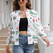 Lade das Bild in den Galerie-Viewer, Outdoorjacke Modische Kurzjacke mit Reißverschluss LLJK für Damen Frauen selbst gestalten und bedrucken