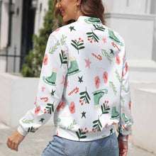 Lade das Bild in den Galerie-Viewer, Outdoorjacke Modische Kurzjacke mit Reißverschluss LLJK für Damen Frauen selbst gestalten und bedrucken