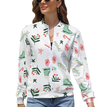 Lade das Bild in den Galerie-Viewer, Outdoorjacke Modische Kurzjacke mit Reißverschluss LLJK für Damen Frauen selbst gestalten und bedrucken