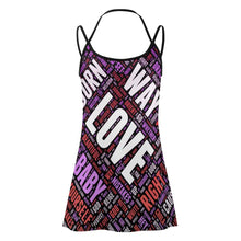 Lade das Bild in den Galerie-Viewer, Over Size Einzelbilddruck Sexy Spaghetti Tank Top Spaghettiträger-Top Sommer MK Große Größen Damen / Frauen mit Fotos Muster Text Logo selbst gestalten und bedrucken