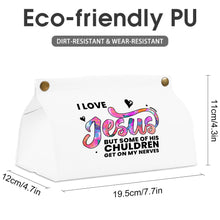 Lade das Bild in den Galerie-Viewer, PU Leder Papiertaschentuch Behälter Aufbewahrungstasche mit Fotos Muster Text Logo selbst gestalten und bedrucken