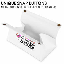 Lade das Bild in den Galerie-Viewer, PU Leder Papiertaschentuch Behälter Aufbewahrungstasche mit Fotos Muster Text Logo selbst gestalten und bedrucken