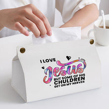 Lade das Bild in den Galerie-Viewer, PU Leder Papiertaschentuch Behälter Aufbewahrungstasche mit Fotos Muster Text Logo selbst gestalten und bedrucken