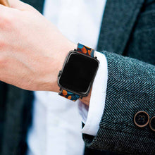Lade das Bild in den Galerie-Viewer, PU Leder Smartwatch-Armband Ersatzarmband 38mm 40mm 42mm 44mm für iWatch Apple Watch Positive Gestaltung mit Fotos Muster Text Logo selbst gestalten und bedrucken
