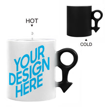 Lade das Bild in den Galerie-Viewer, Paare / beste Freundinen Farbwechsel Tassen schwarze magic Tasse Zaubertassen Fototasse aus Keramik - 2 Stücke / Packung - selbst gestalten und bedrucken