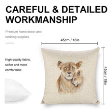 Lade das Bild in den Galerie-Viewer, Personalisierte Kissenhülle Kissenbezug 45 x 45 cm aus Leinen einseitiger Druck mit Fotos Muster Text selbst gestalten und bedrucken