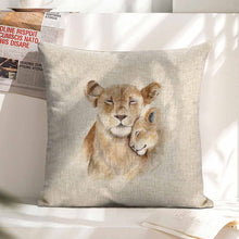 Lade das Bild in den Galerie-Viewer, Personalisierte Kissenhülle Kissenbezug 45 x 45 cm aus Leinen einseitiger Druck mit Fotos Muster Text selbst gestalten und bedrucken