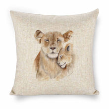 Lade das Bild in den Galerie-Viewer, Personalisierte Kissenhülle Kissenbezug 45 x 45 cm aus Leinen einseitiger Druck mit Fotos Muster Text selbst gestalten und bedrucken