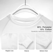 Lade das Bild in den Galerie-Viewer, Personalisierte Multi-Image-Druck Vollprint Frauen Lässiges Sweatshirt Shirt Langarmshirt RHDEC2 mit Foto Muster Text selbst gestalten und bedrucken