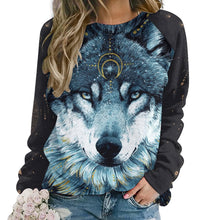 Lade das Bild in den Galerie-Viewer, Personalisierte Multi-Image-Druck Vollprint Frauen Lässiges Sweatshirt Shirt Langarmshirt RHDEC2 mit Foto Muster Text selbst gestalten und bedrucken