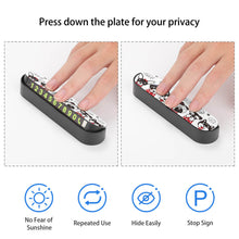 Lade das Bild in den Galerie-Viewer, Personalisierte Parkplatzschilder Nummernschilder 13x3,5x3,5cm selber gestalten und drucken lassen