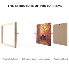 Lade das Bild in den Galerie-Viewer, Puzzle Bilderrahmen Fotorahmen mit Photo in horizontale Version selbst gestalten und bedrucken