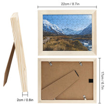 Lade das Bild in den Galerie-Viewer, Puzzle Bilderrahmen Fotorahmen mit Photo in horizontale Version selbst gestalten und bedrucken