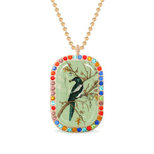 Lade das Bild in den Galerie-Viewer, Rose Gold Fancy Diamond Ausgefallener Diamant Halskette mit Anhänger selbst gestalten und bedrucken