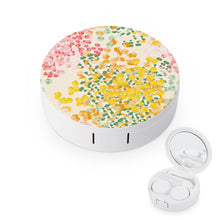 Lade das Bild in den Galerie-Viewer, Rundes Kontaktlinsenetui tragbares 2er-Pack Kontaktlinsenhalter Behälter mit Foto Text Muster selbst gestalten und bedrucken