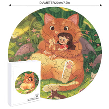 Lade das Bild in den Galerie-Viewer, Rundform Holz Foto Puzzle - Teile in Tierform - selbst gestalten und bedrucken