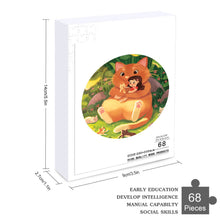 Lade das Bild in den Galerie-Viewer, Rundform Holz Foto Puzzle - Teile in Tierform - selbst gestalten und bedrucken